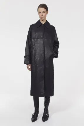 Aida leather coat
