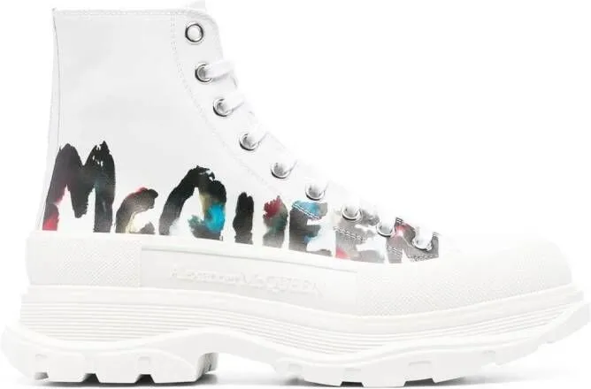 Alexander McQueen Tread Slick high-top sneakers White
