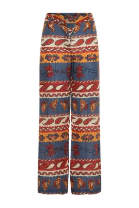 Amanda Pant - Paisley Blue