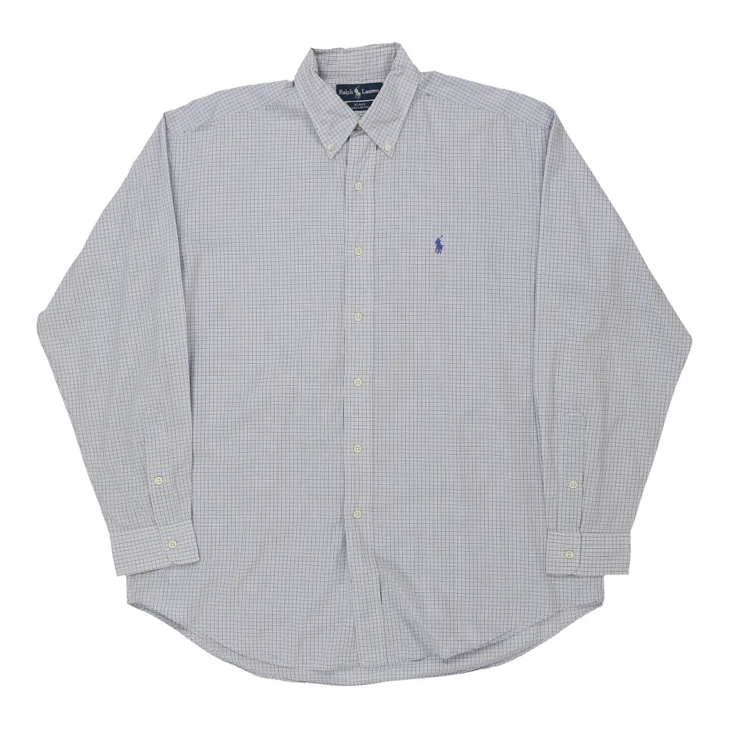 Blake Ralph Lauren Checked Shirt - Large Blue Cotton