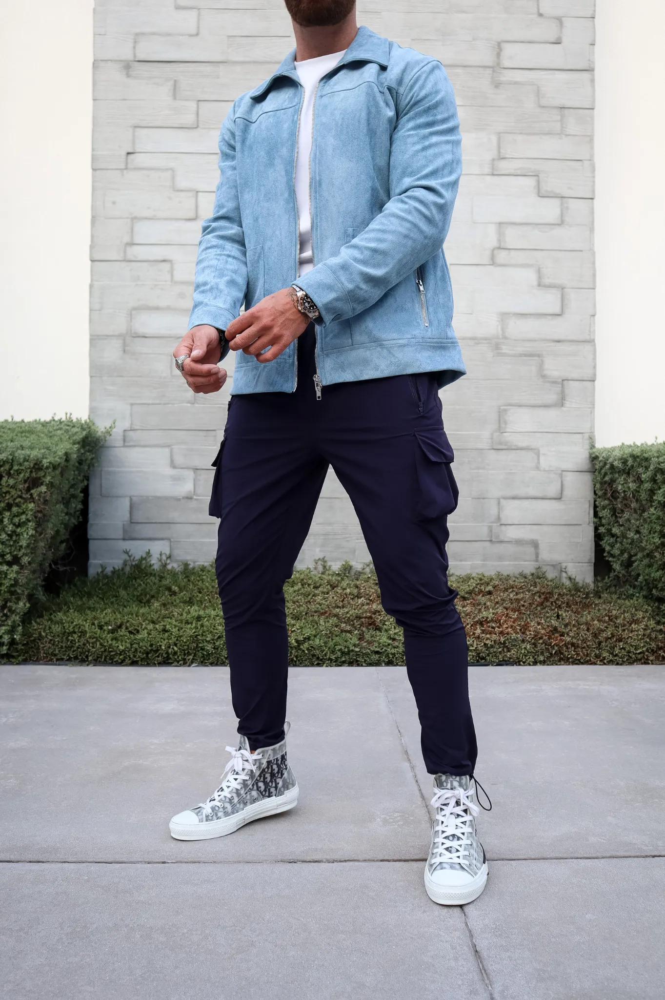 Capo SUEDE Jacket - Light Blue
