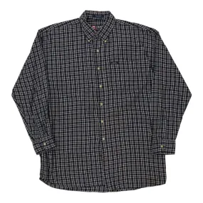 Chaps Ralph Lauren Checked Shirt - XL Navy Cotton