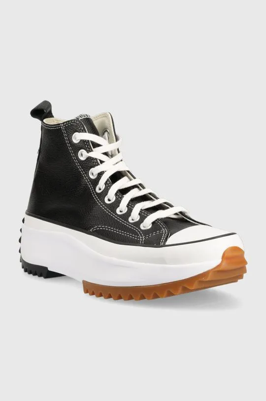 Converse leather trainers Run Star Hike Platform black color A04292C