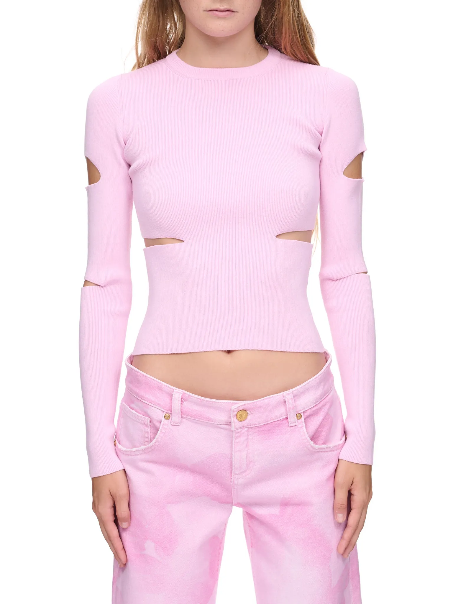 Cut-Out Sweater (2M297S-N0114-LILAC-CHIFFON)