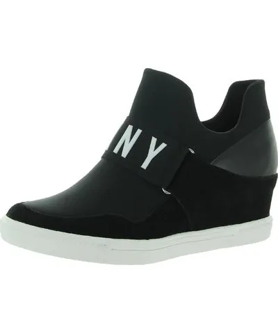 DKNY Cosmos Womens Mixed Media Slip On Fashion Sneakers