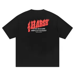 Flames Logo Puff Print Tee