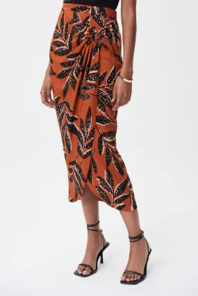 Floral wrap skirt