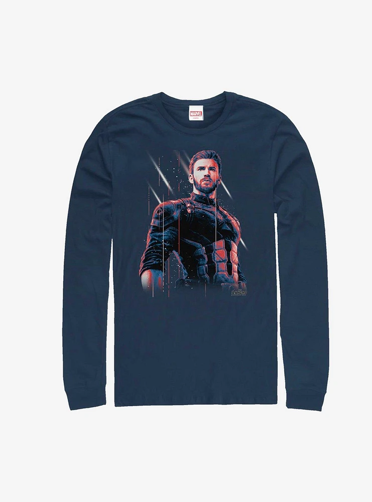 Hot Topic Marvel Captain America Old Soldier Long-Sleeve T-Shirt
