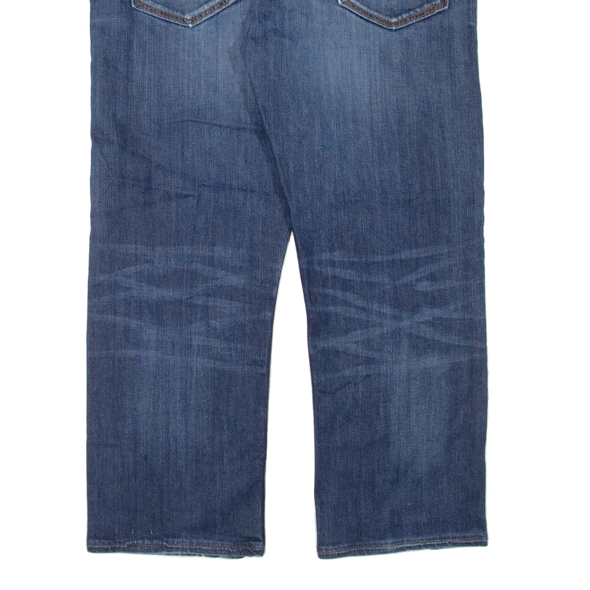 LEVI'S 504 Jeans Mens Blue Regular Straight Stone Wash W36 L25