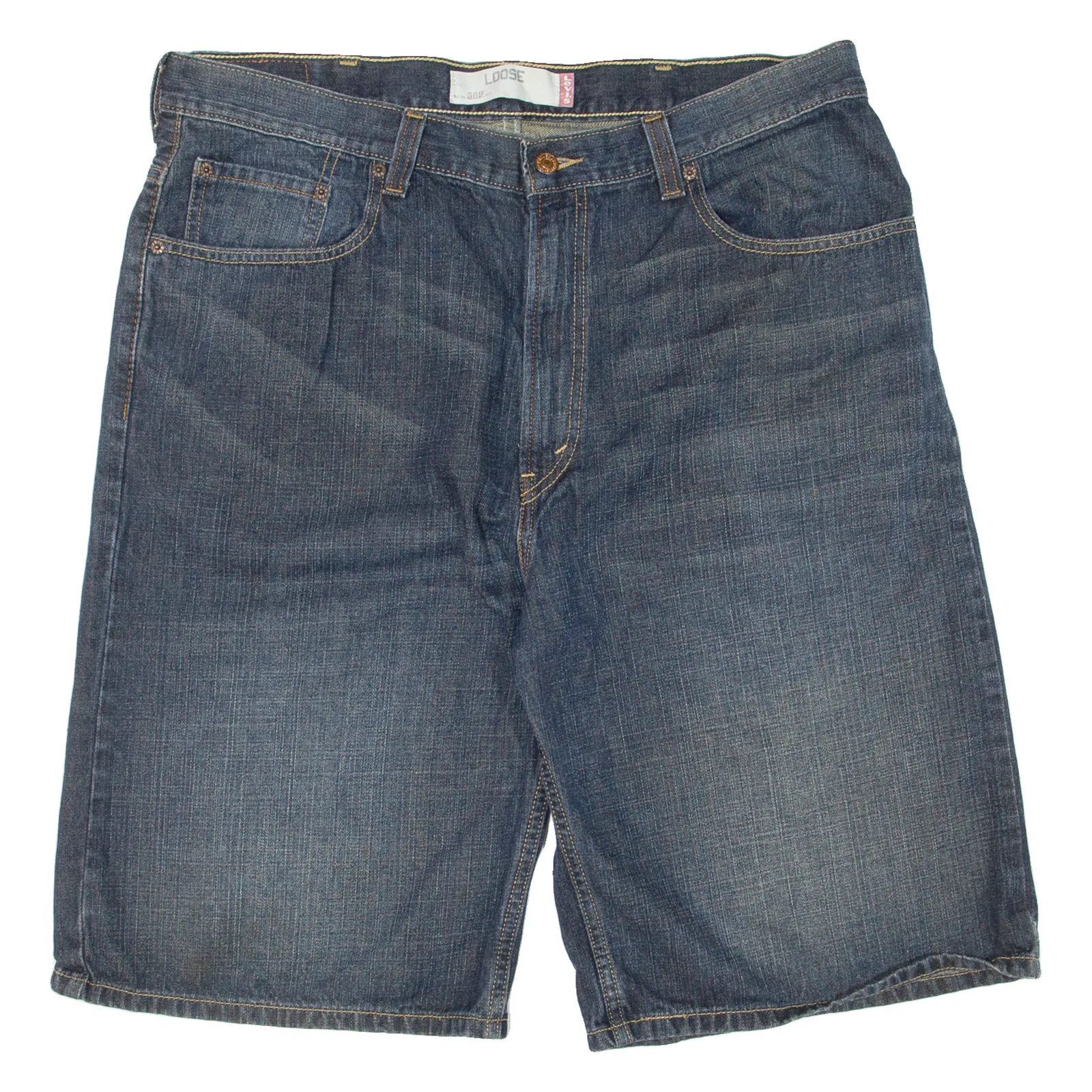 LEVI'S 569 Mens Jorts Shorts Blue Loose XL W38