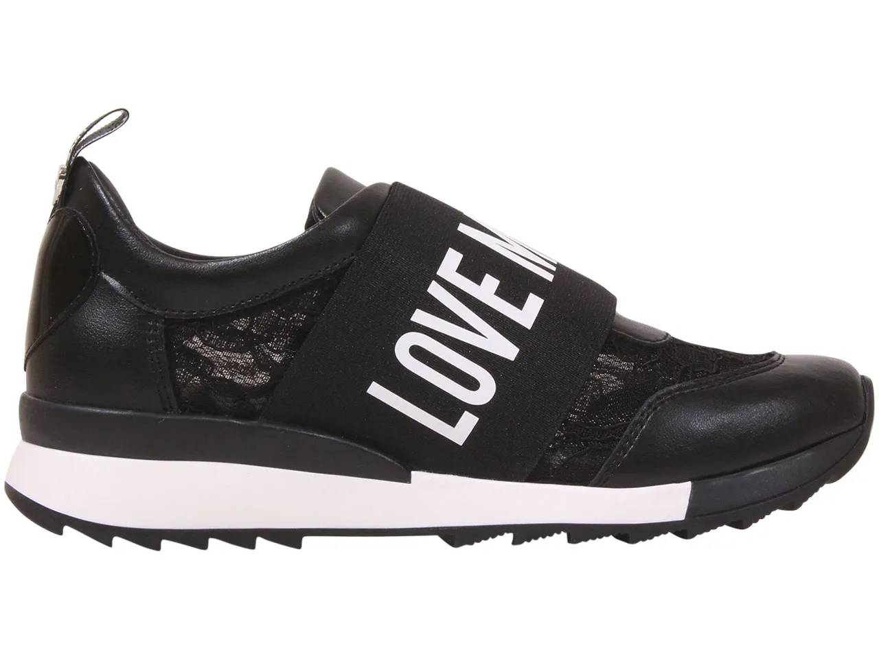 Love Moschino Women's Sneakers Slip On Black Sz: 10