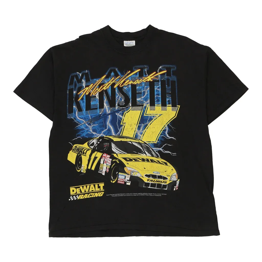 M&O Nascar T-Shirt - XL Black Cotton