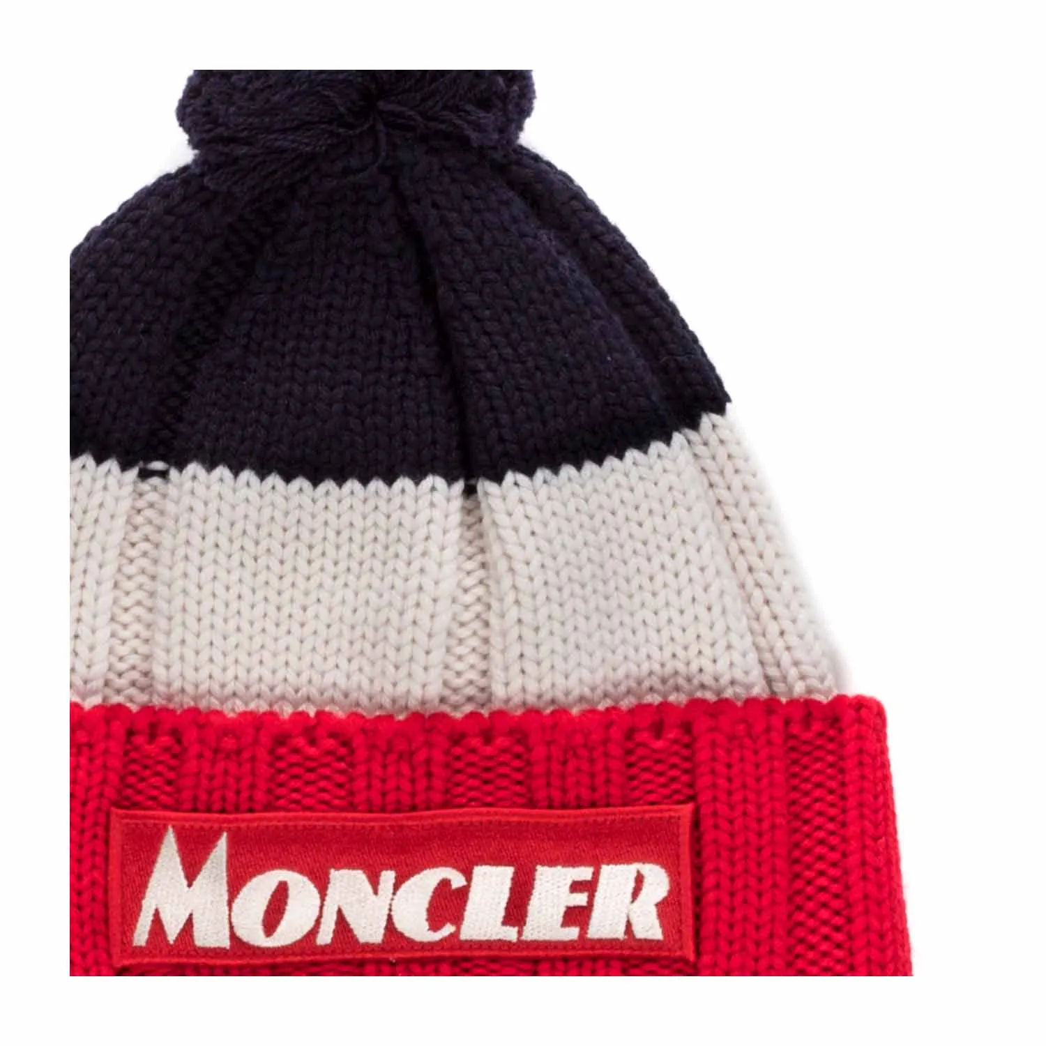 Moncler Boy Wool Beanie With Logo