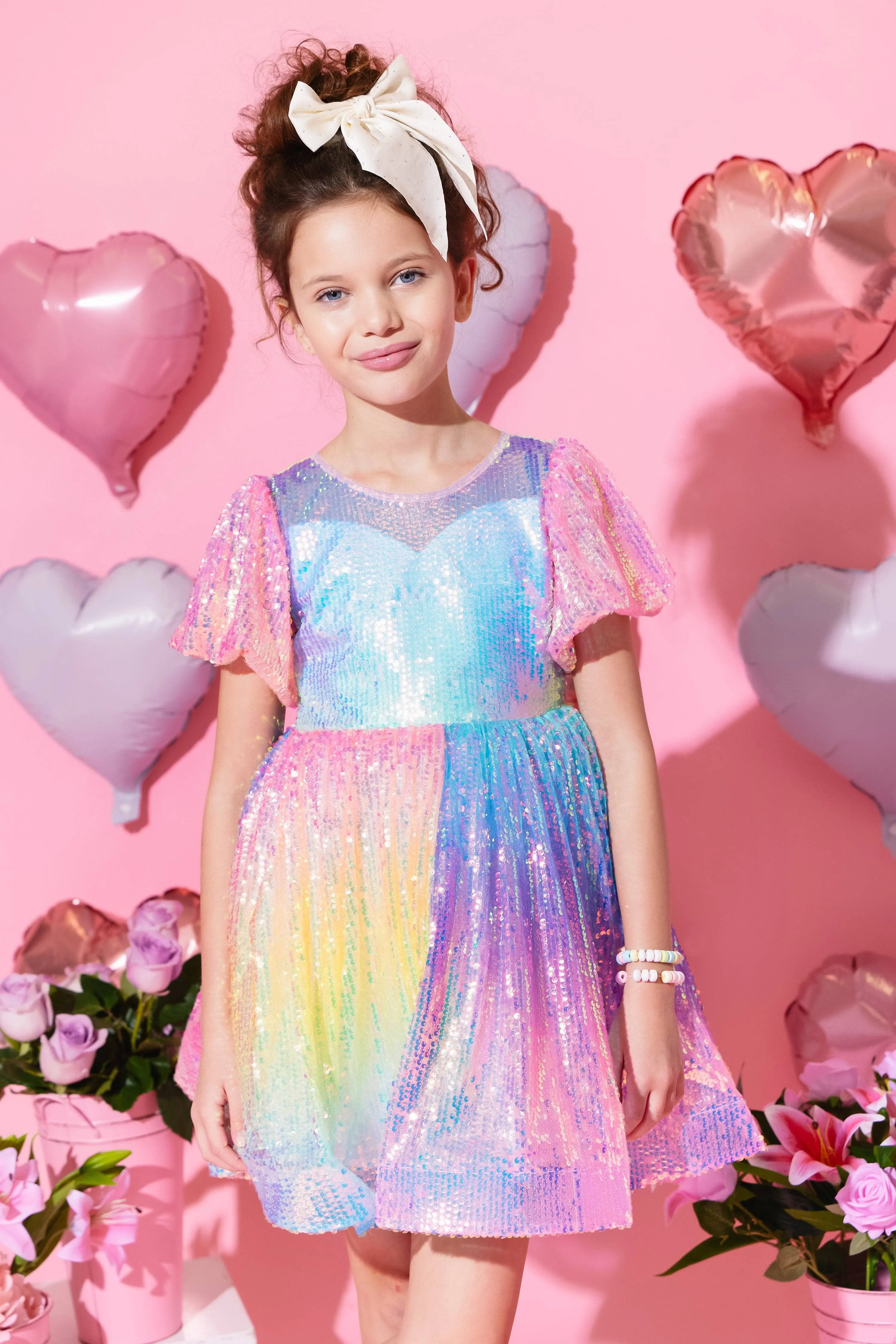 Ombre Bright Party Dress