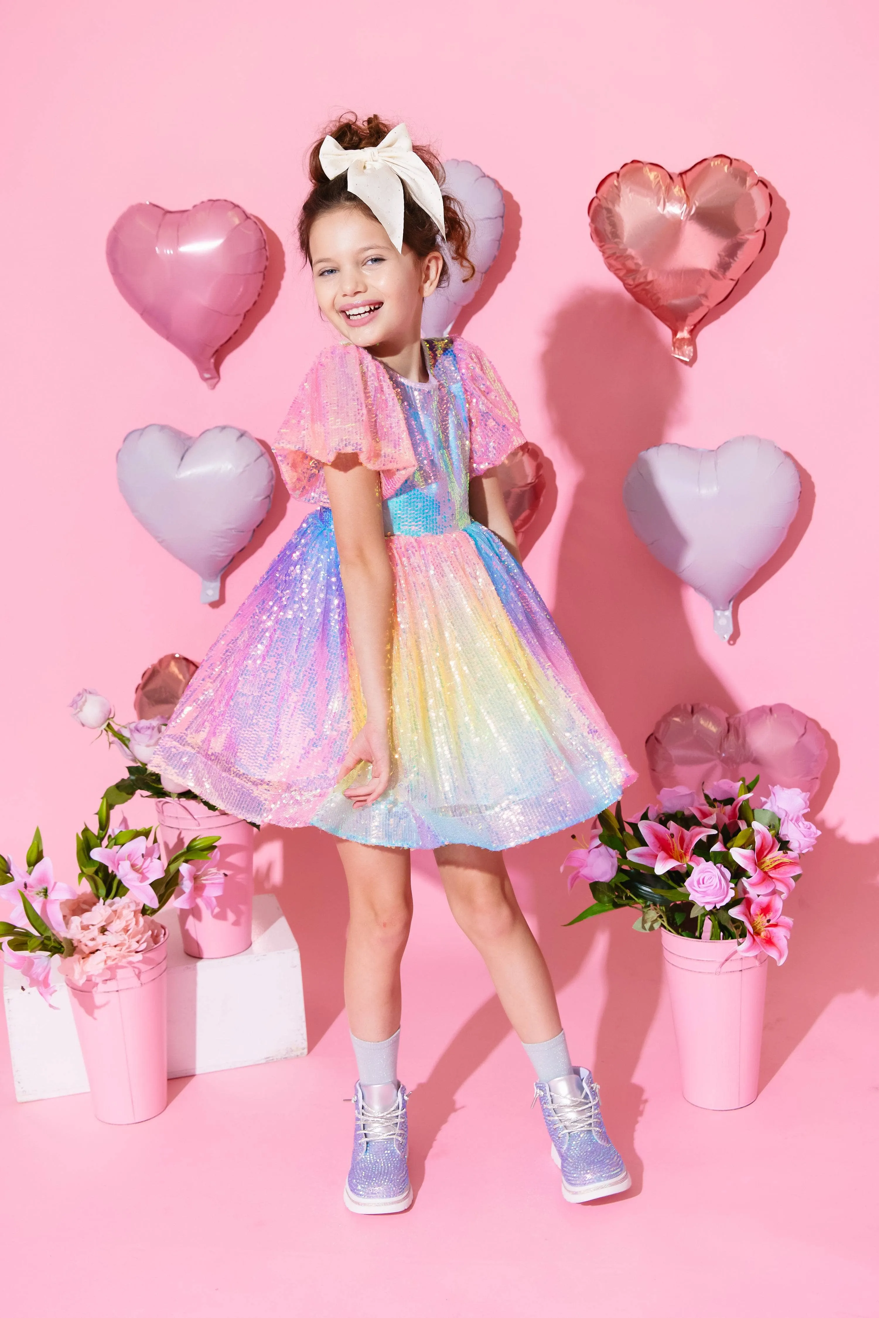 Ombre Bright Party Dress
