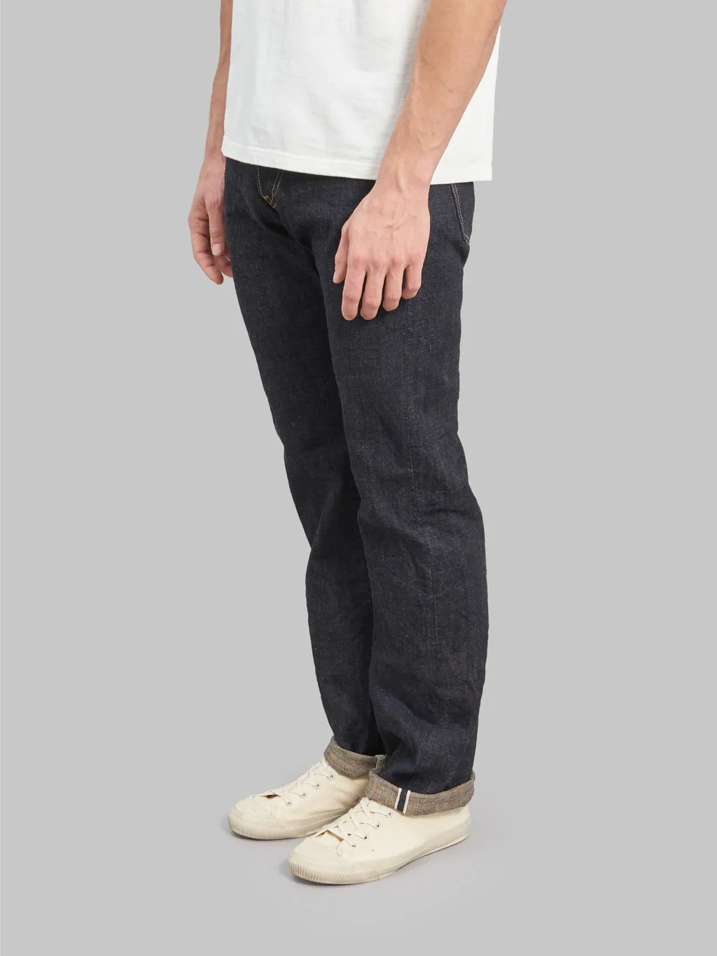 ONI Denim 288-KBE Indigo Beige 14oz Regular Straight Jeans