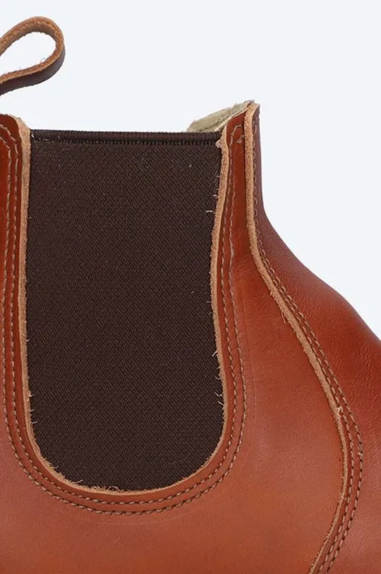 Red Wing leather chelsea boots women's brown color