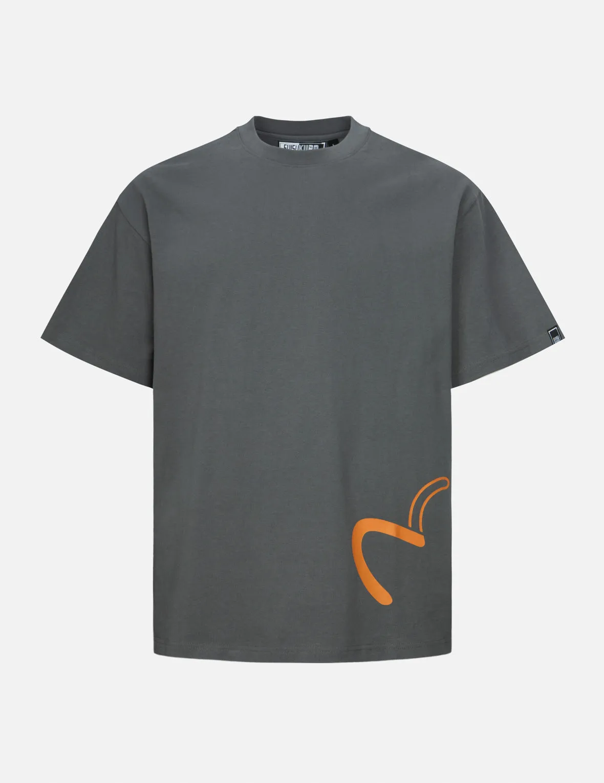 Seagull and Rainbow Gradient Pattern Print Relax Fit T-Shirt