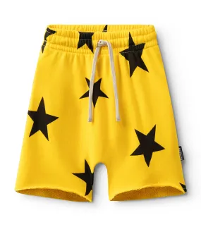 star rounded sweatshorts