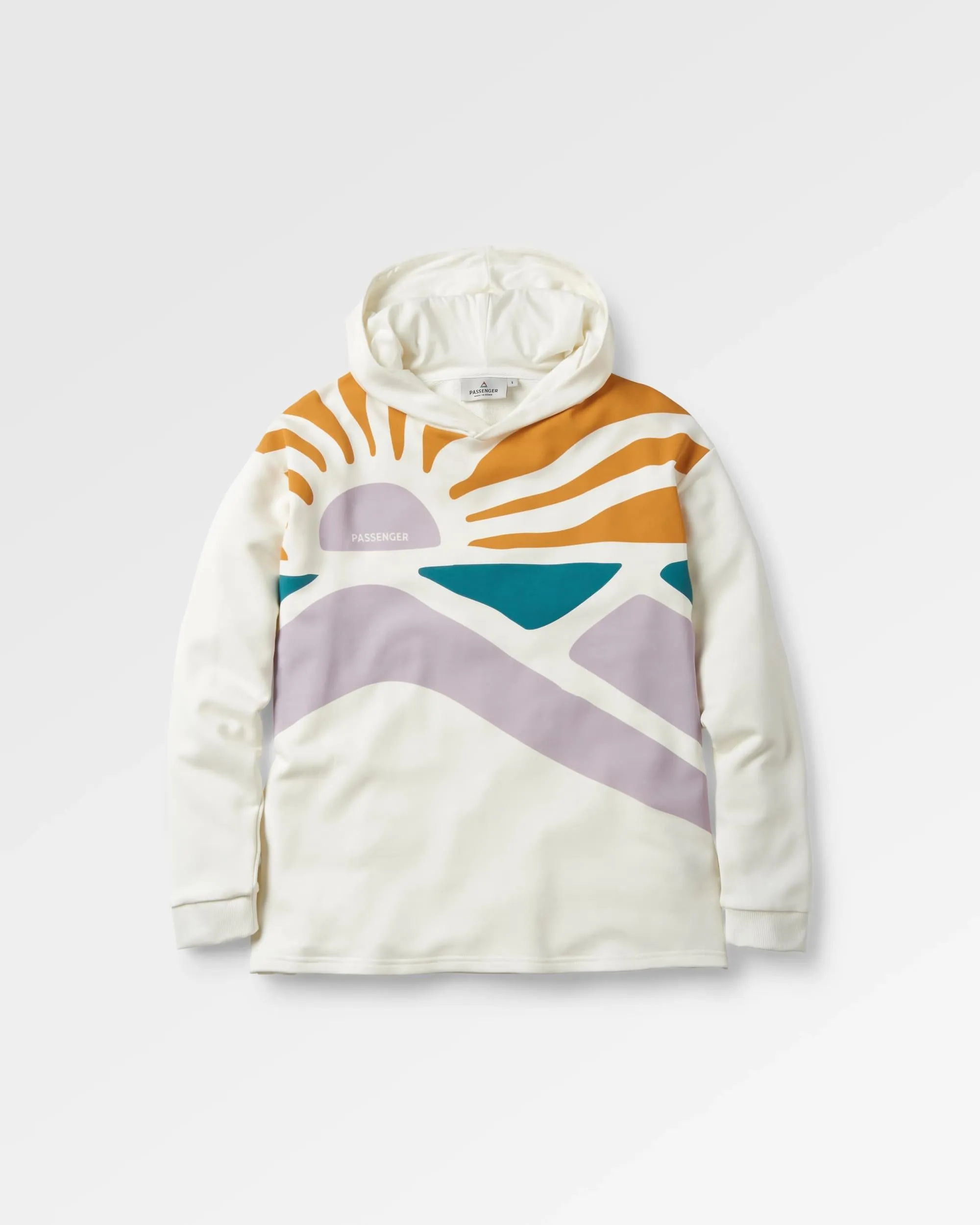 Sunsets Bio-Baumwoll-Hoodie - Marshmallow