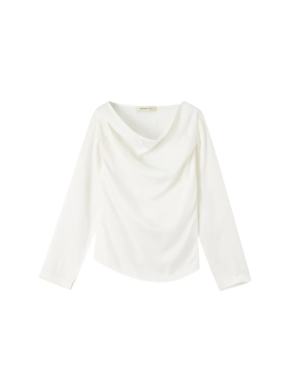 Swing Collar Wide Sleeve Drape Top
