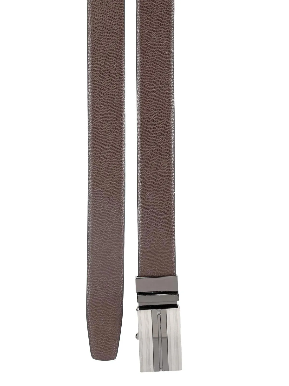 Teakwood Men Black Leather Reversible Belt