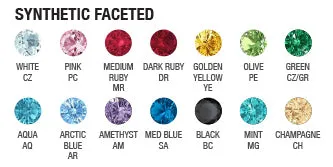 threadless: Zia Faceted Gem Pin in Gold