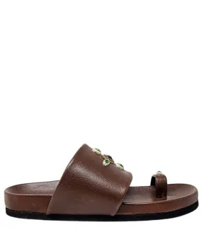 Tyche Toe Ring Sandal - Chocolate