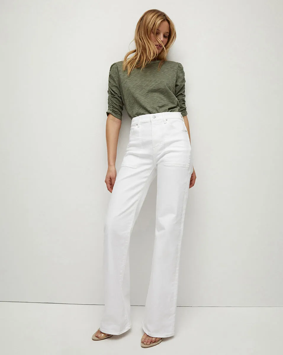 Waldorf Ruched-Sleeve Tee
