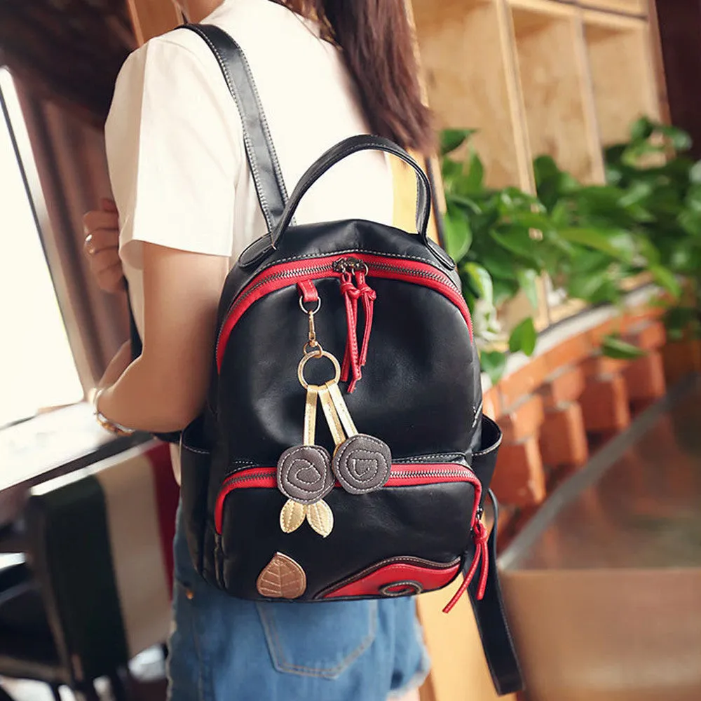 Women backpack Embroidered leather Students school backpacks For Girl Mochila Mujeres Travel bag Backpack Satchel Bags